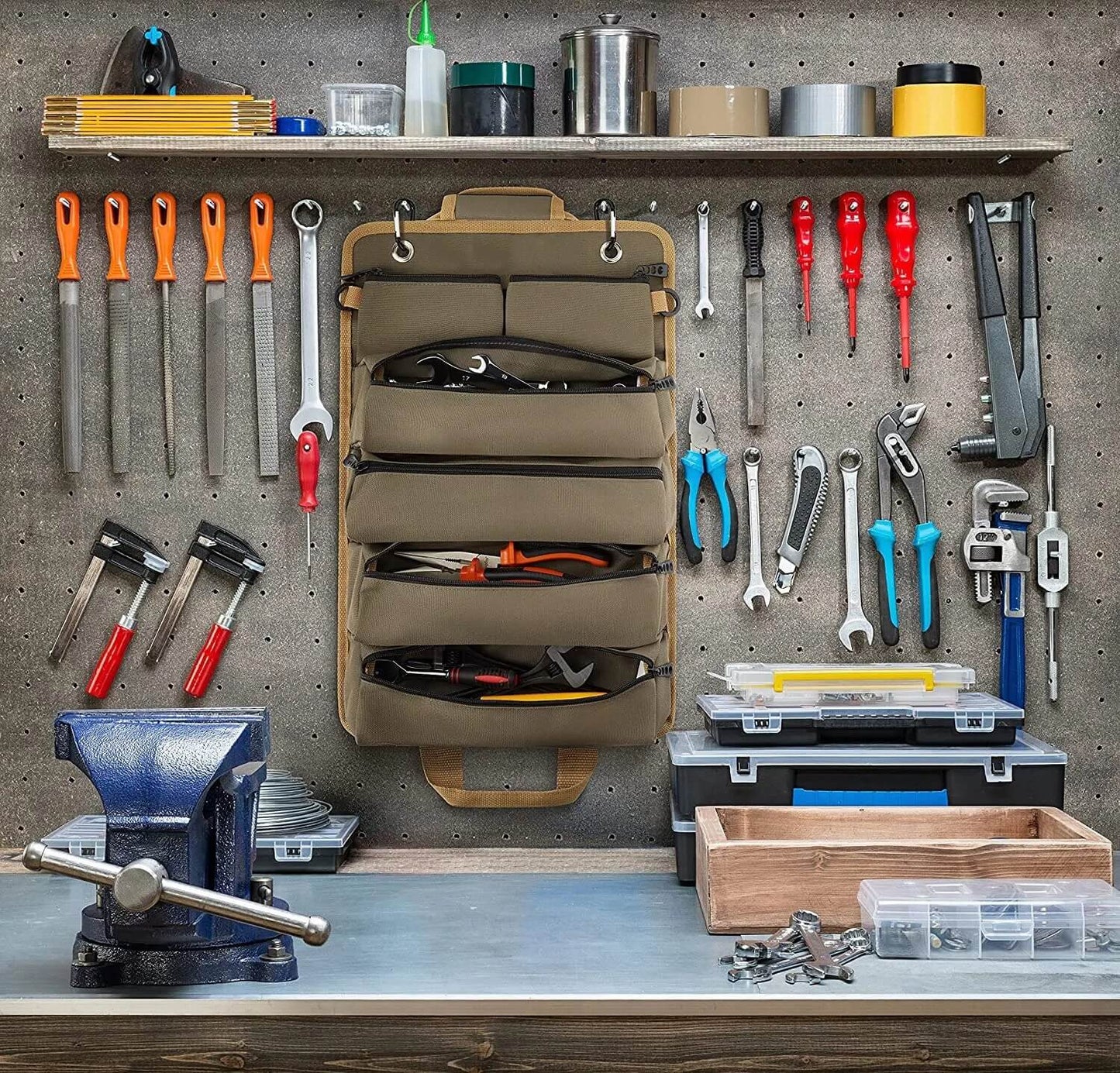 roll up tool organizer