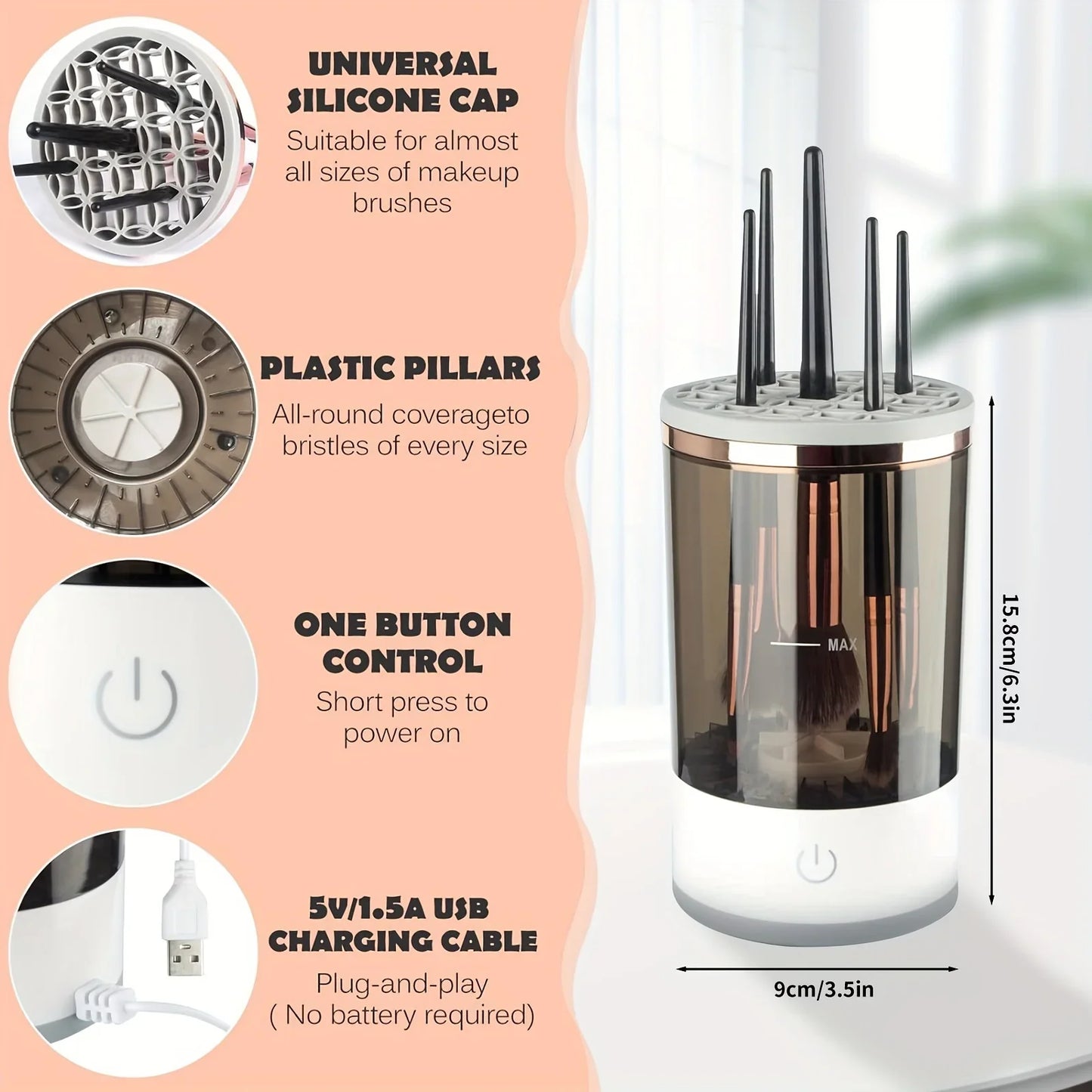 fast drying makeup brush cleaner