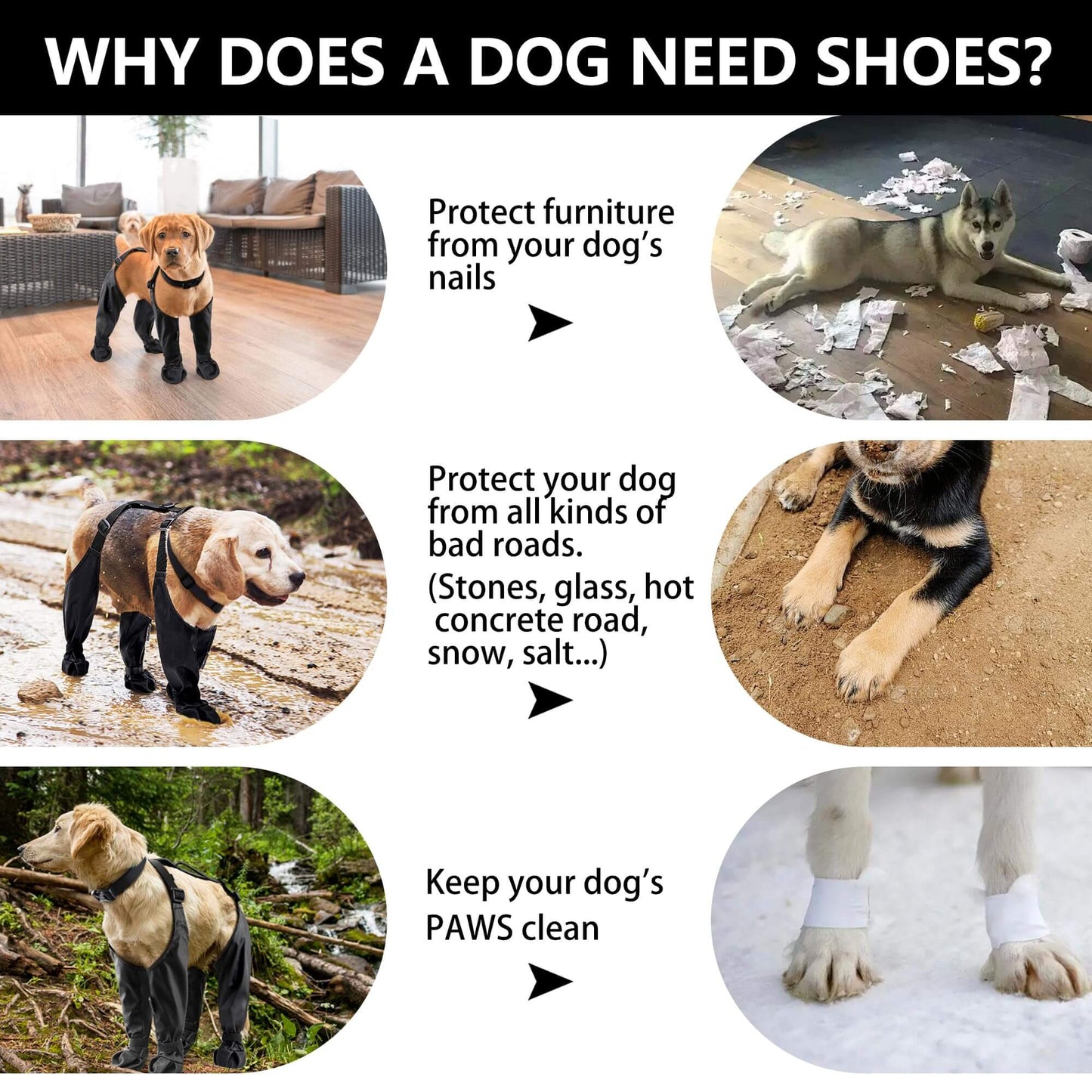 dog boots for rain and snow