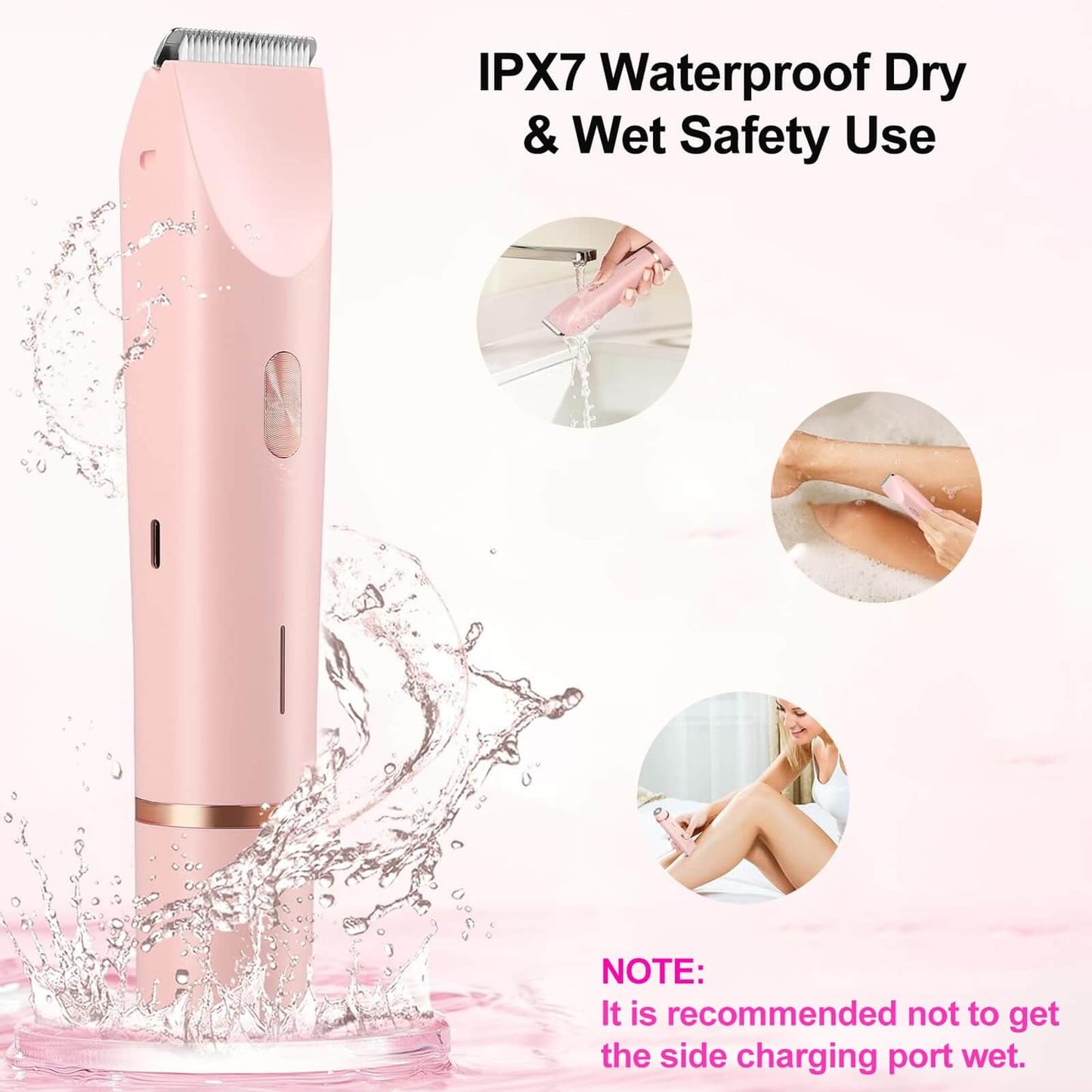 ipx7 waterproof bikini trimmer