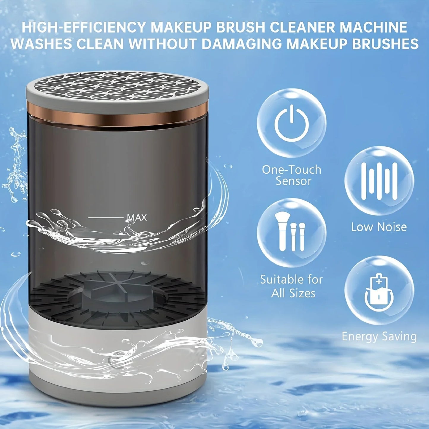 makeup brush cleaning device