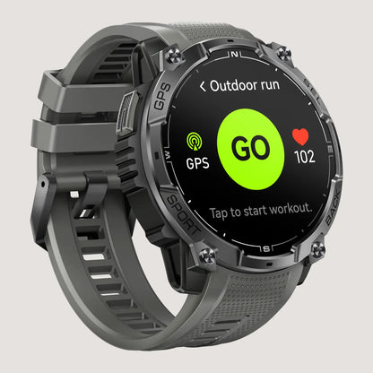 Tough GPS Smartwatch for Men with LED Flashlight