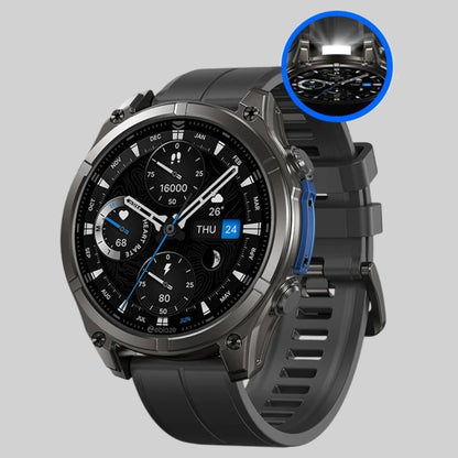 Rugged AMOLED Smartwatch with LED Flashlight