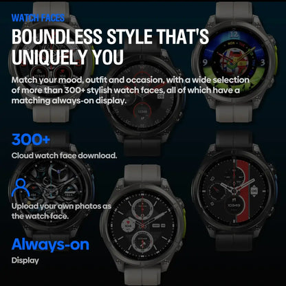 Rugged AMOLED Smartwatch with LED Flashlight