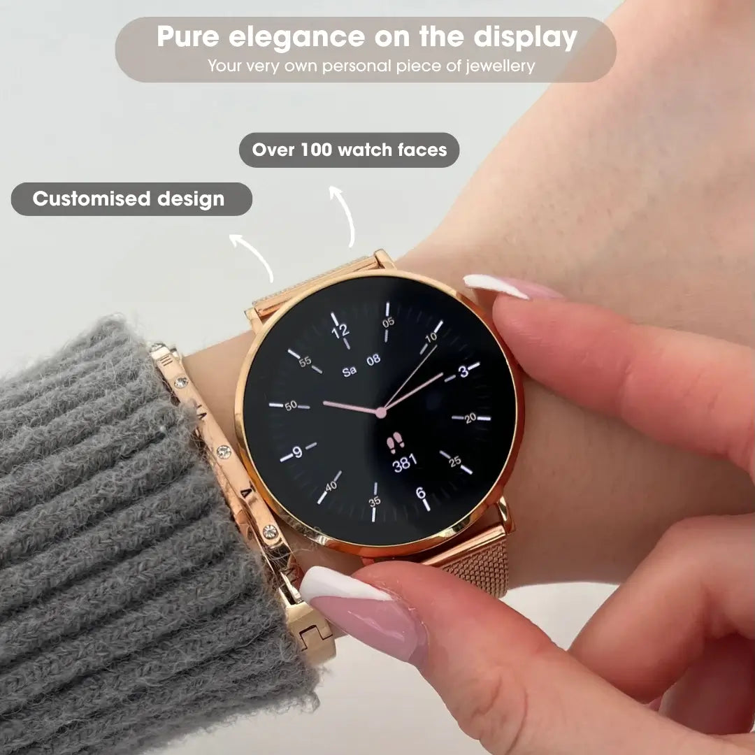 Elegant Ultra Thin Smart Watch for Ladies Luxury Designer Smartwatch Factory Mart