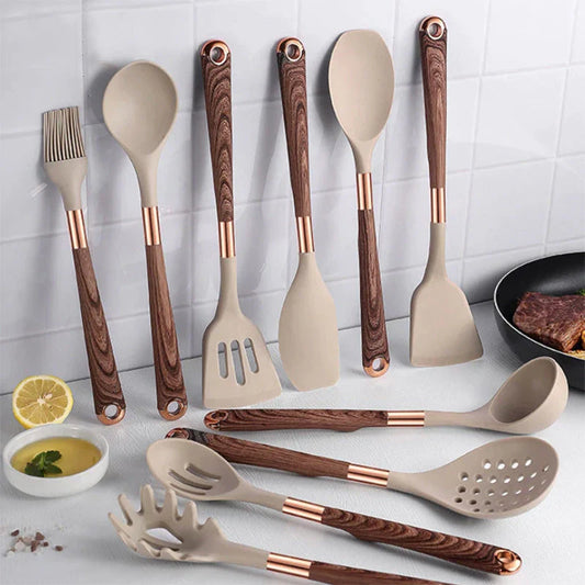 wood utensil set