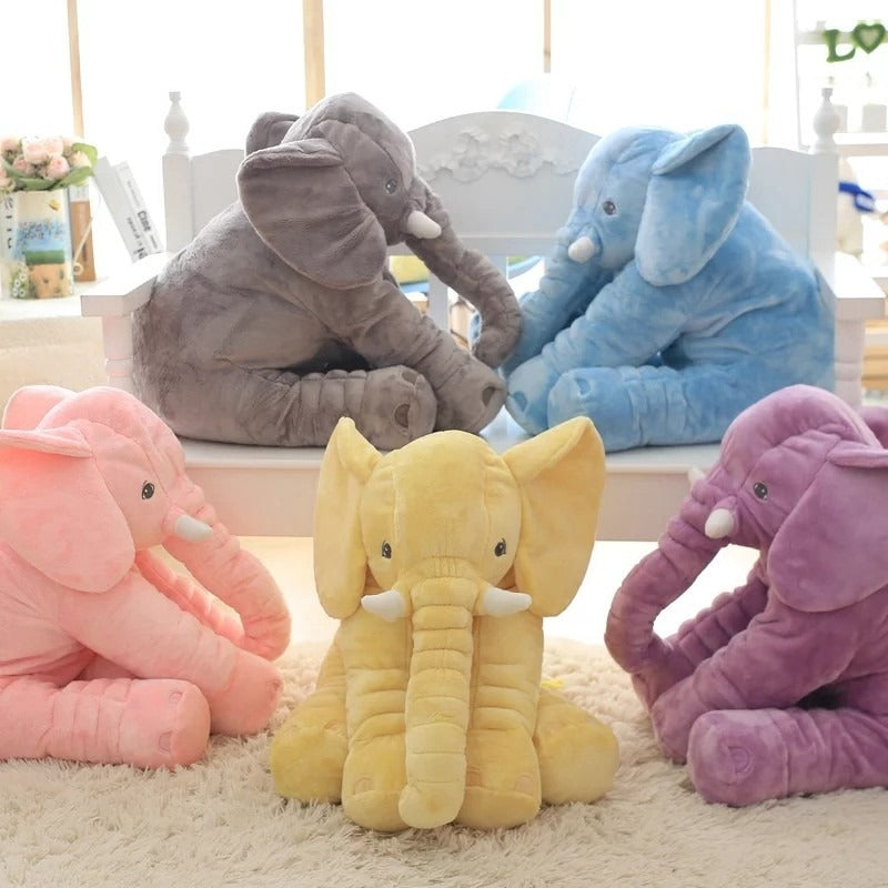 baby elephant cuddle pillow, stuffed elephant