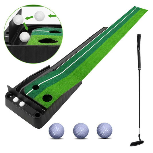 Golf Putting Green Indoor Golf Putting Mat, Home Outdoor Backyard Golf Practice Putting Mat | Factory Mart