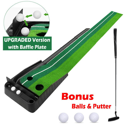 Golf Putting Green Indoor Golf Putting Mat, Home Outdoor Backyard Golf Practice Putting Mat | Factory Mart