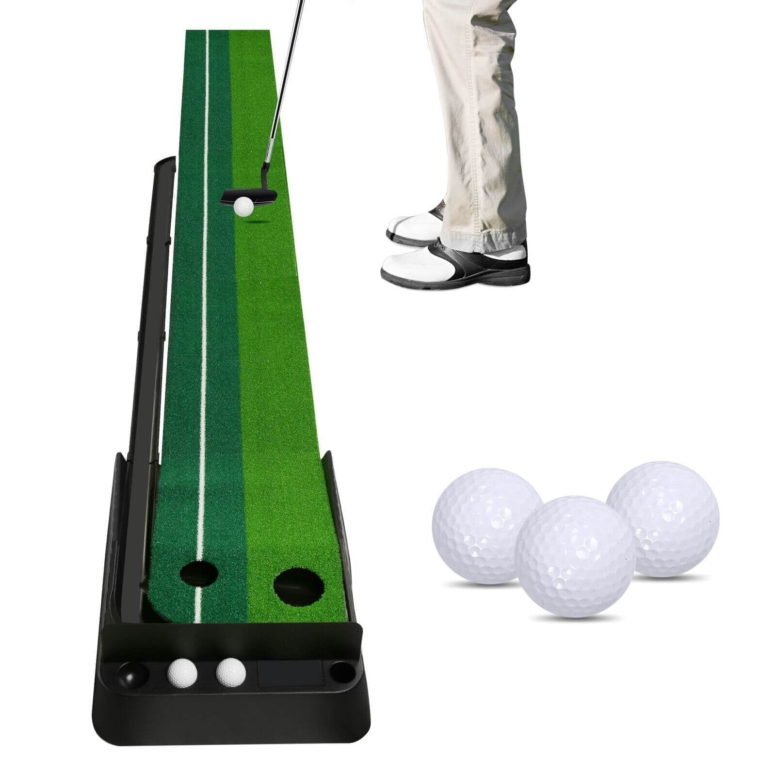 Golf Putting Green Indoor Golf Putting Mat, Home Outdoor Backyard Golf Practice Putting Mat | Factory Mart